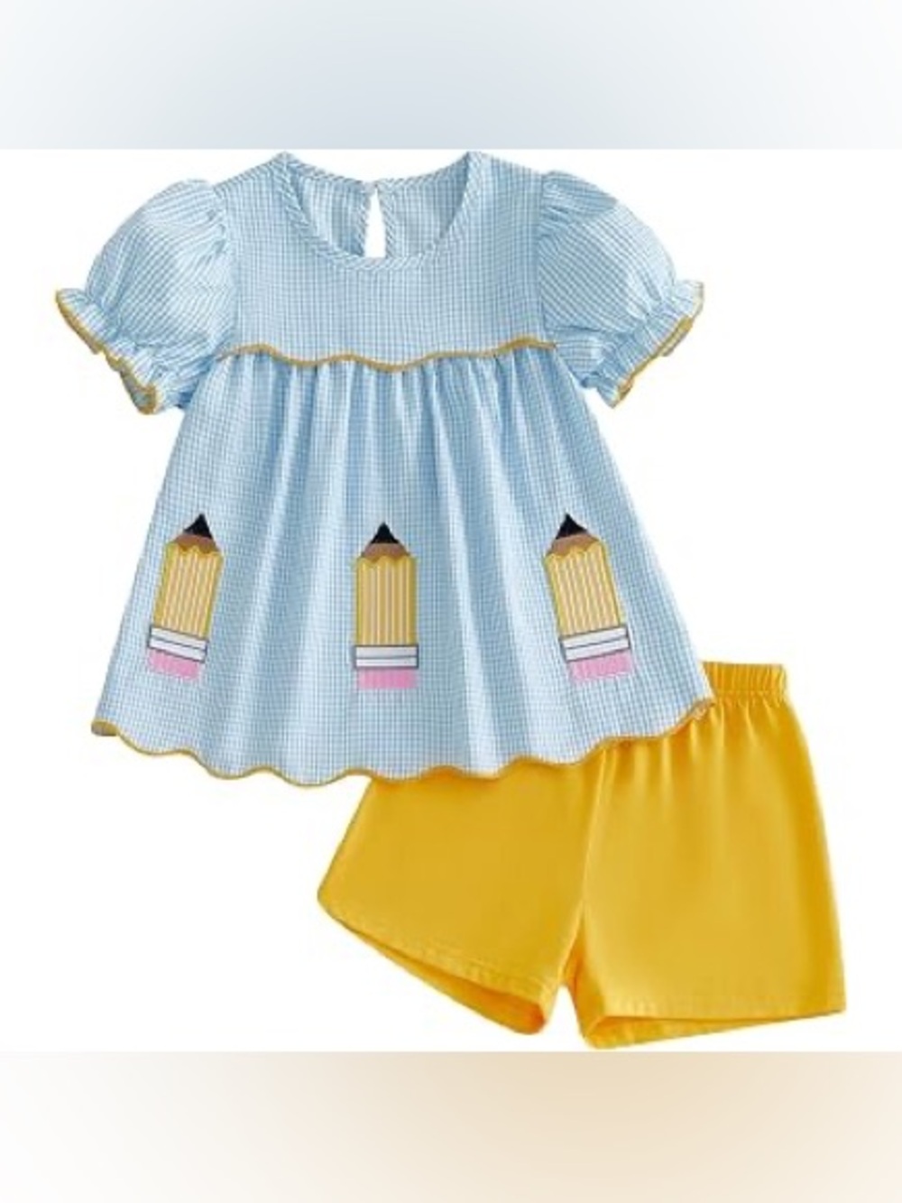 KIDS GINGHAM PENCIL OUTFIT